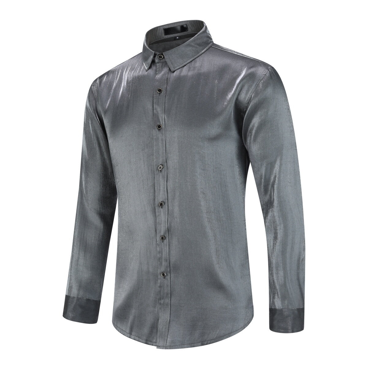 Youthup Mens Satin Shiny Lightweight Shirt