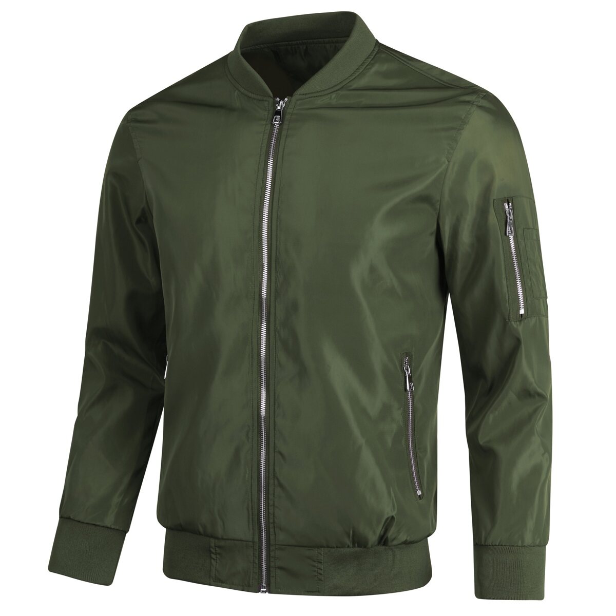 Youthup Mens Bomber Jackets Casual Lightweight Plus Size Coat
