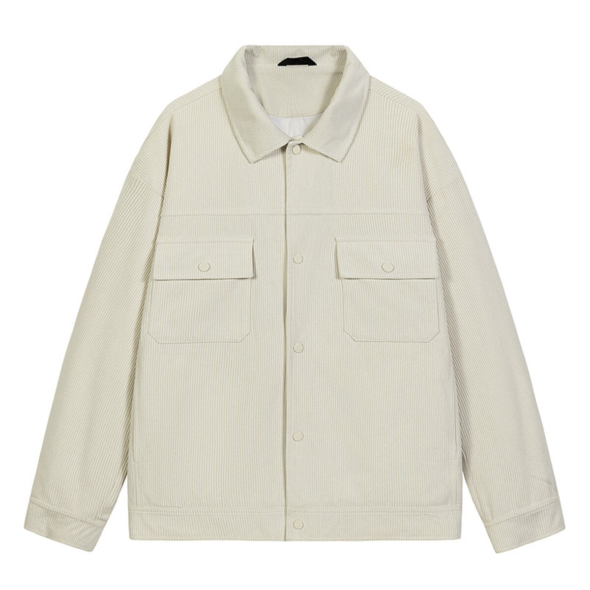Youthup Mens Lapel Corduroy Velvet Casual Jacket