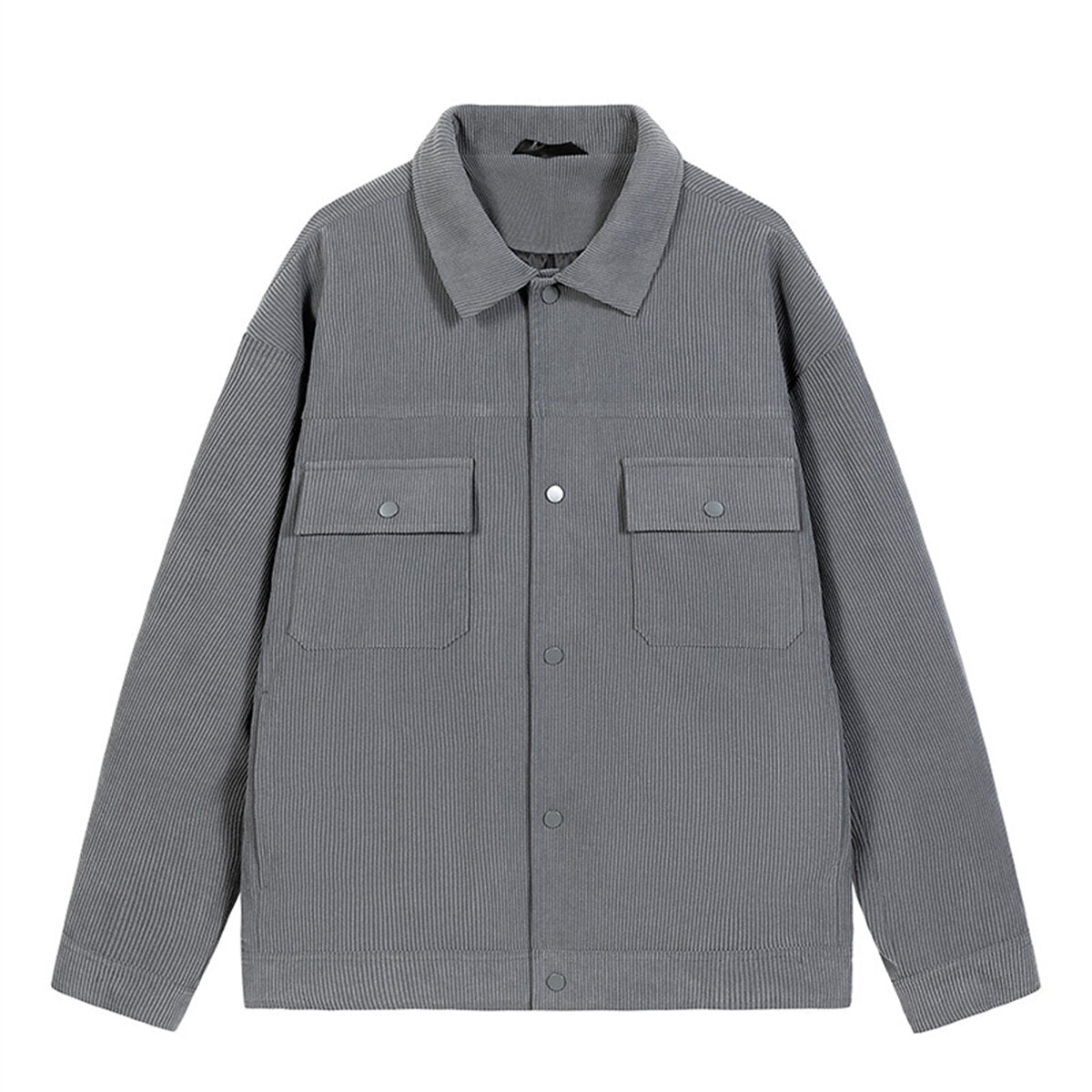 Youthup Mens Lapel Corduroy Velvet Casual Jacket