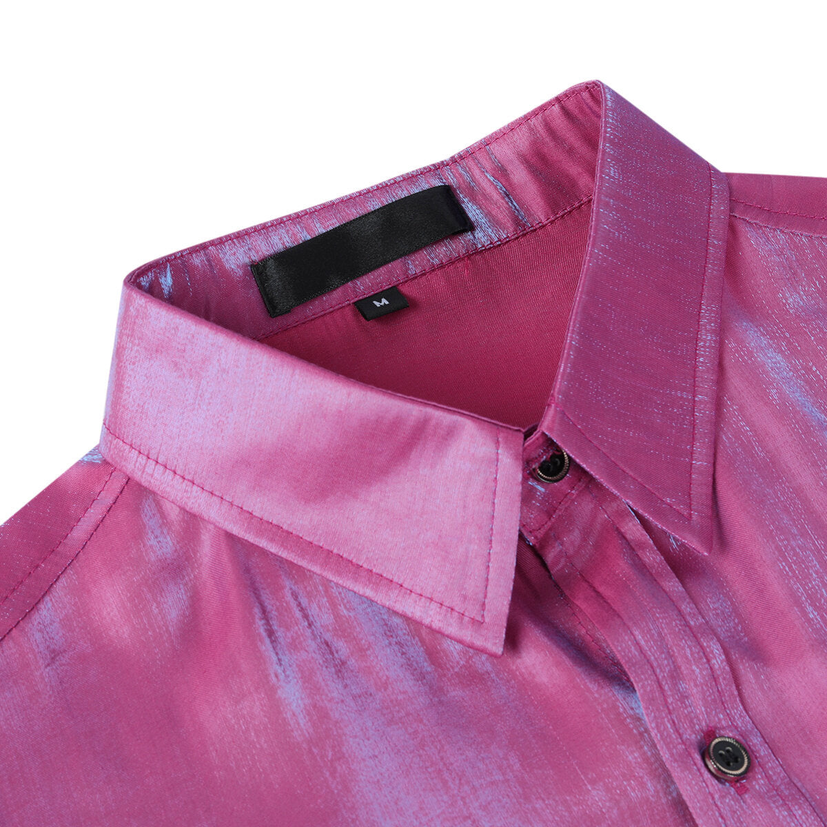 Youthup Mens Satin Shiny Lightweight Shirt