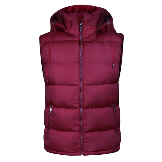 YOUTHUP Mens Hooded Padded Vest Casual Sleeveless Lightweight Jacket