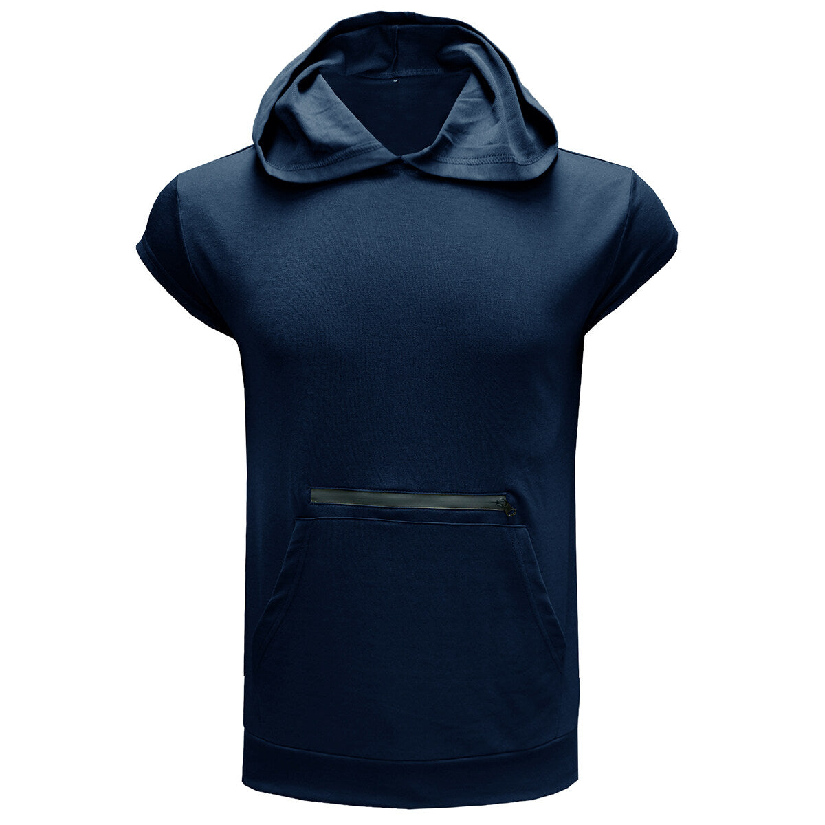 Youthup Mens Slim Fit Hooded Short Sleeve Pullover T-shirt