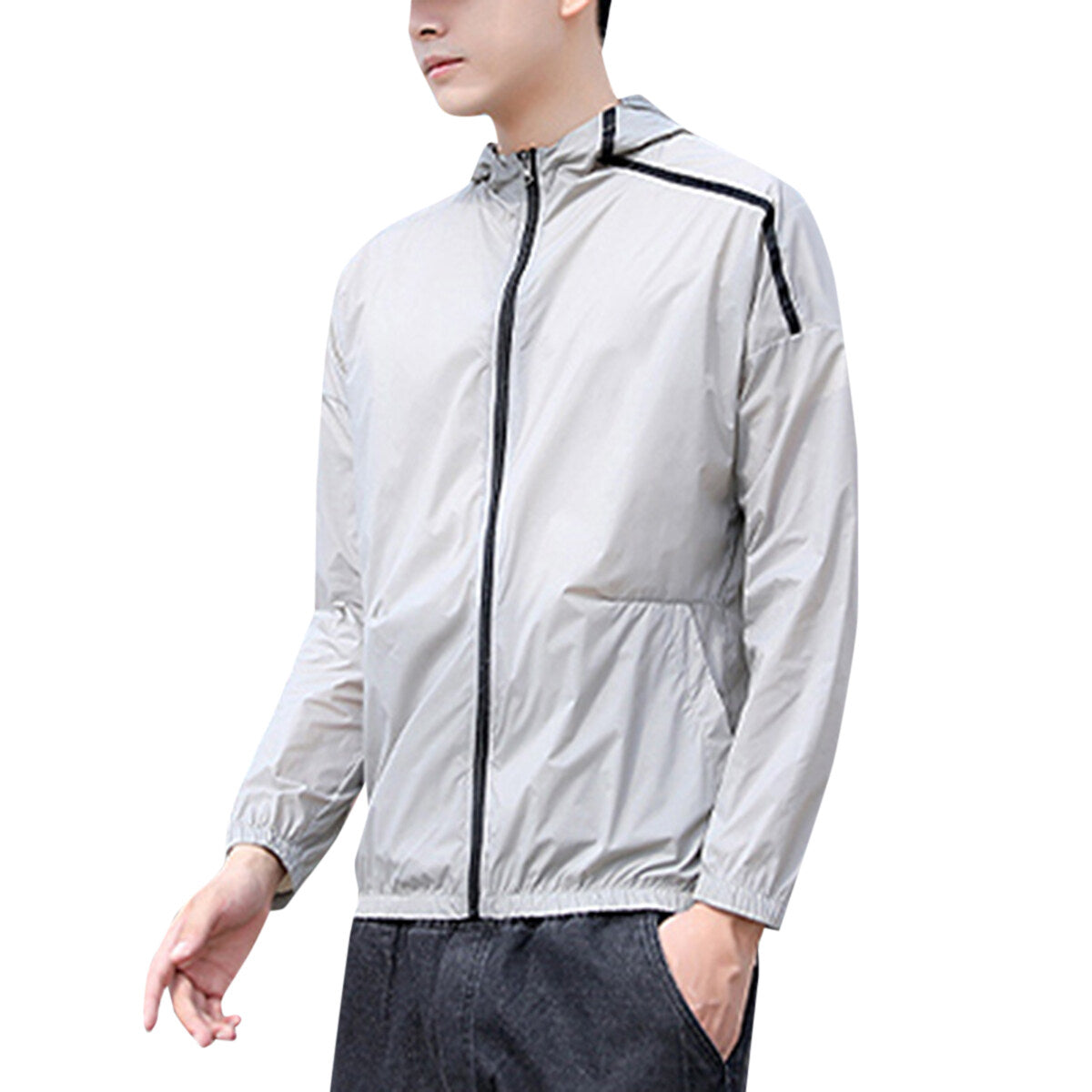 Youthup Mens Hooded Lightweight Jacket Sun-proof Clothing