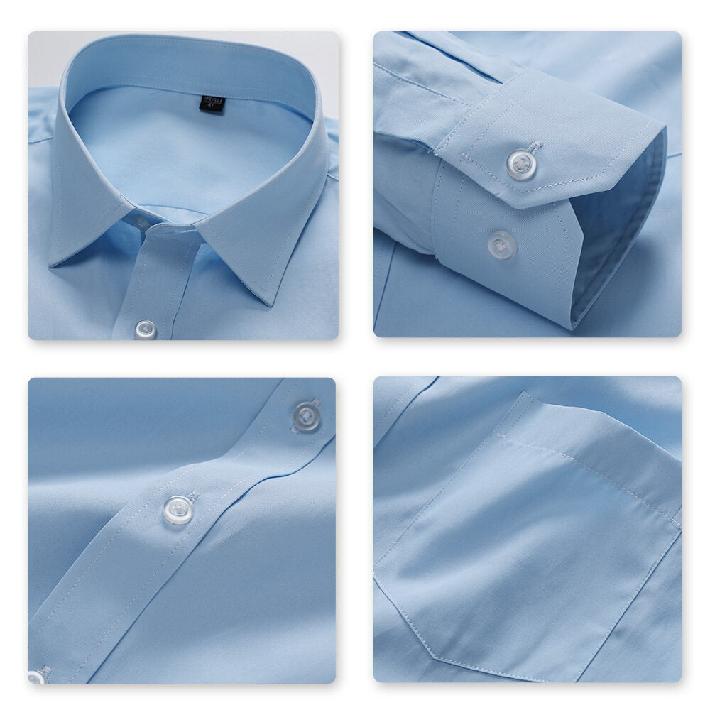 Youthup Mens Slim Business Formal Suit Shirt