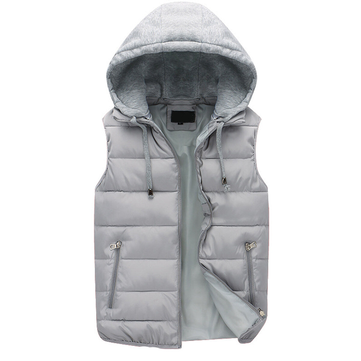 Youthup Mens Hooded Gilet Lightweight Sleeveless Jacket Outdoor Padded Puffer Vest