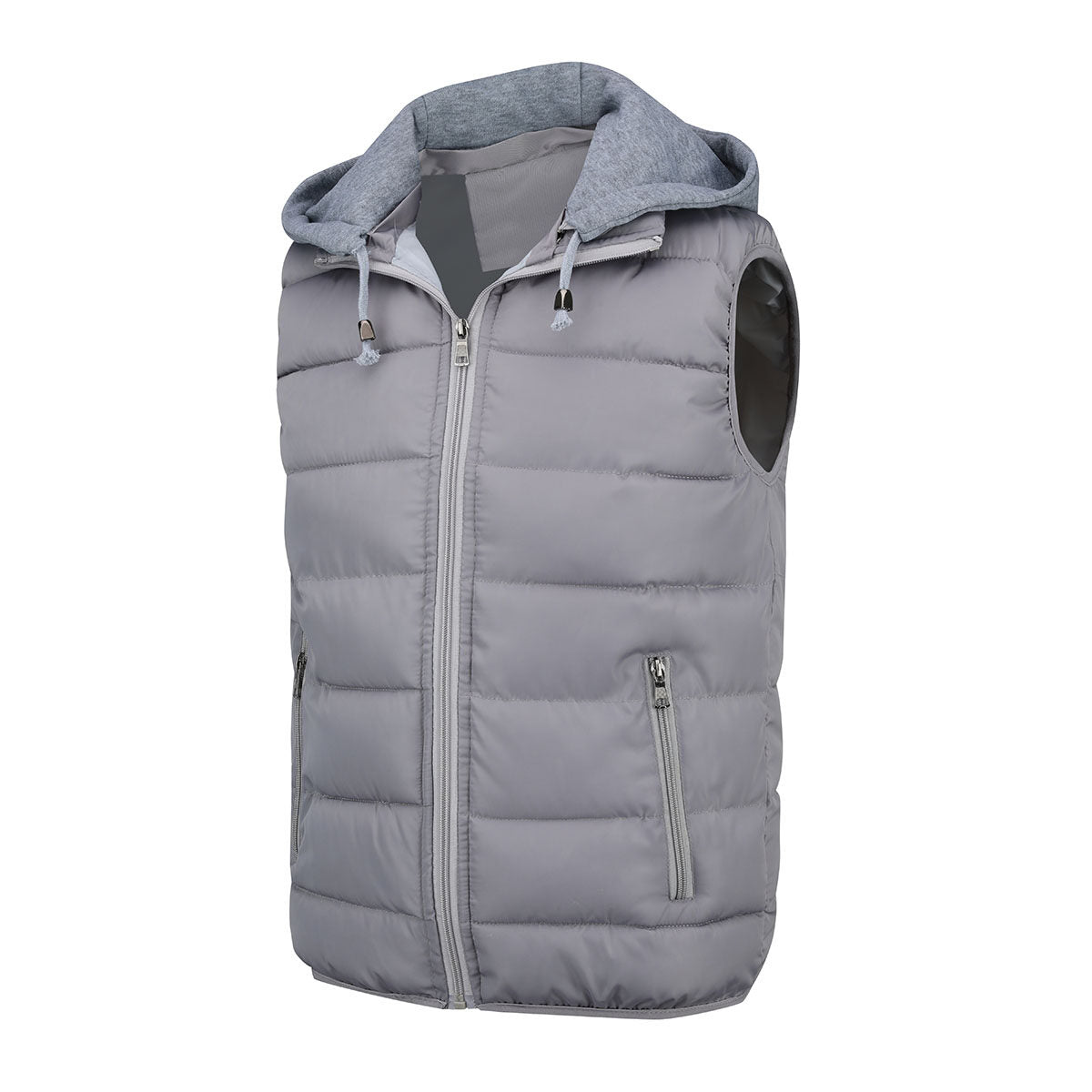 Youthup Mens Hooded Sleeveless Jacket Padded Puffer Vest