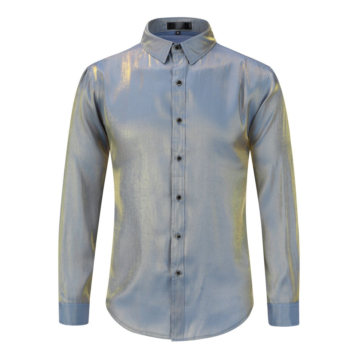 Youthup Mens Satin Shiny Lightweight Shirt