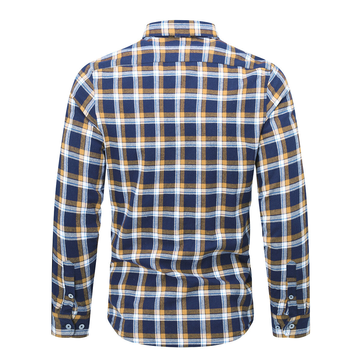 Youthup Mens Casual Striped Plush Colorblock Shirts