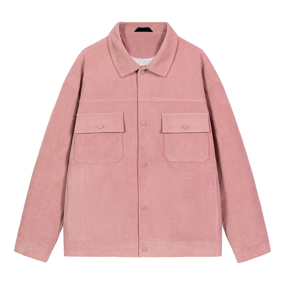 Youthup Mens Lapel Corduroy Velvet Casual Jacket