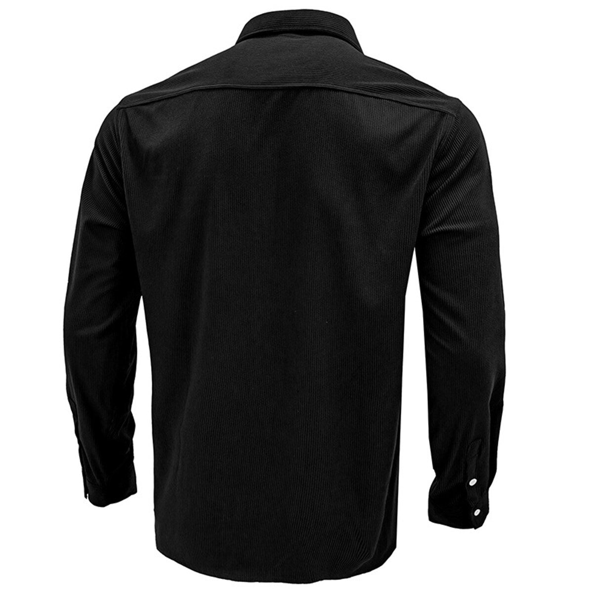 YOUTHUP Mens Corduroy Long Sleeve Shirt Casual Daily with Breast Pocket