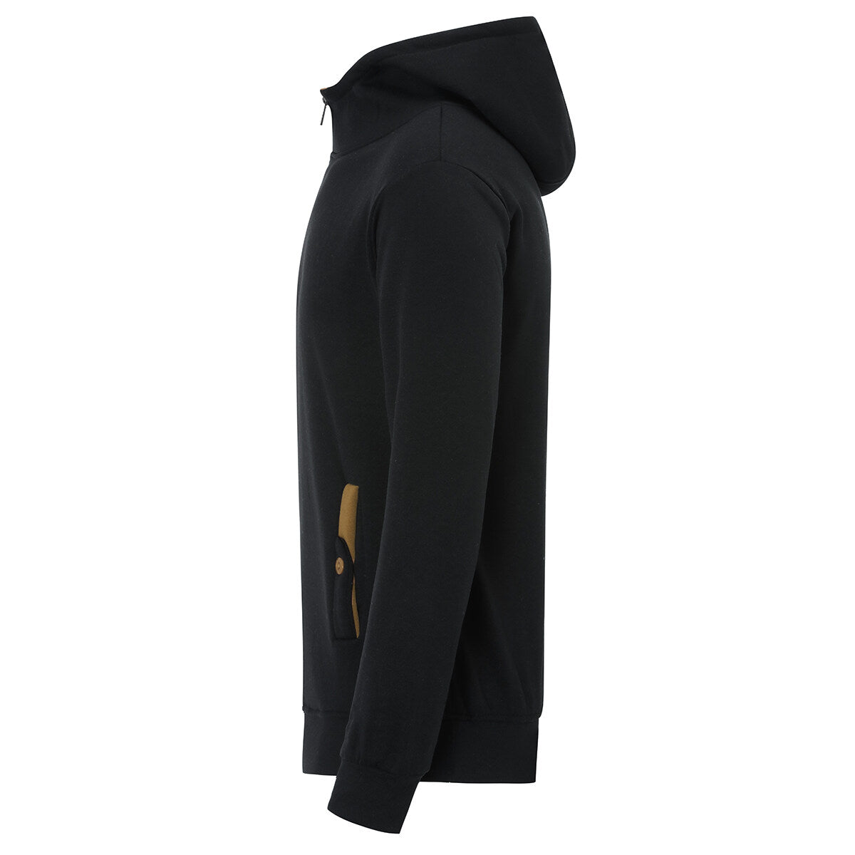 Youthup Mens Diagonal Zip Hooded Pullover