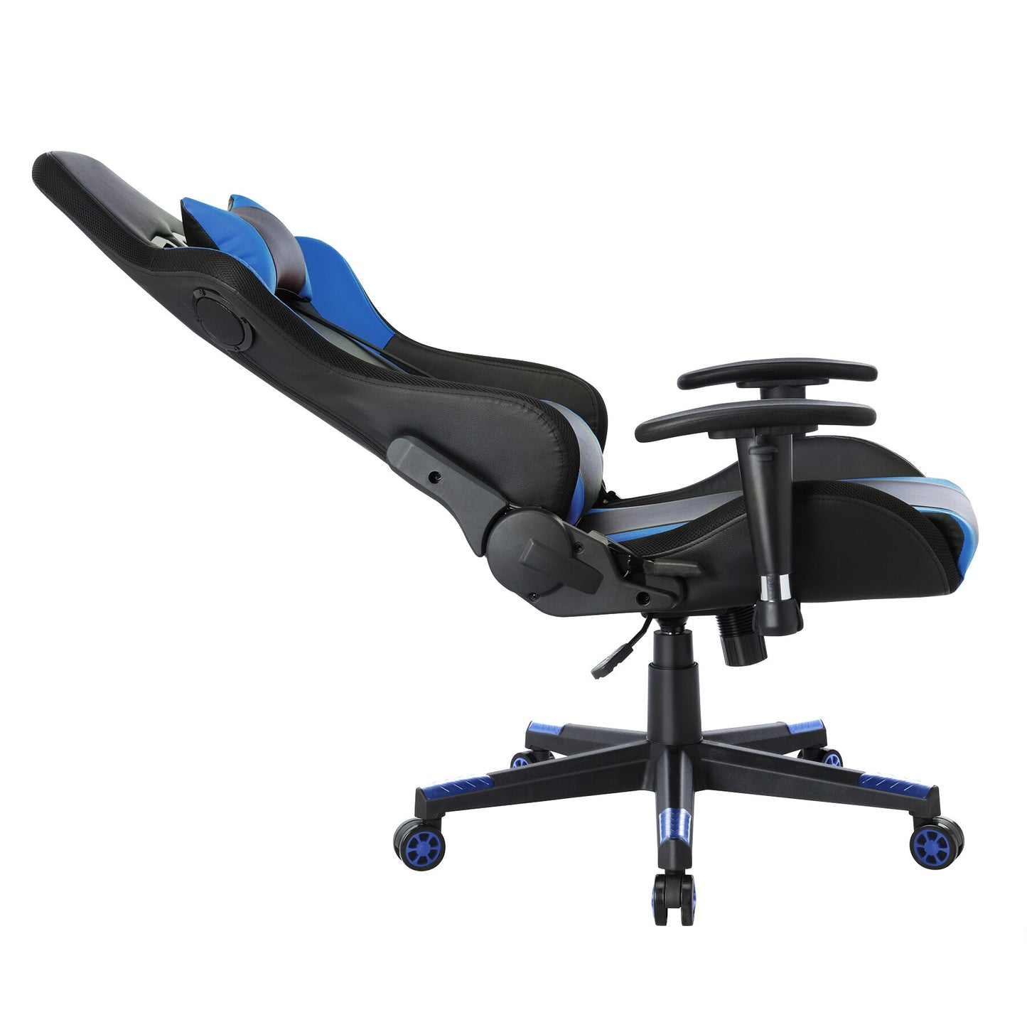 Cadeira Gamer HOMEMIYN (56x68x135 cm - Couro PU - azul)