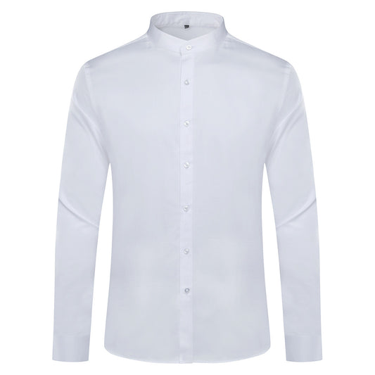Youthup Mens Banded Collar Slim Fit Shirts