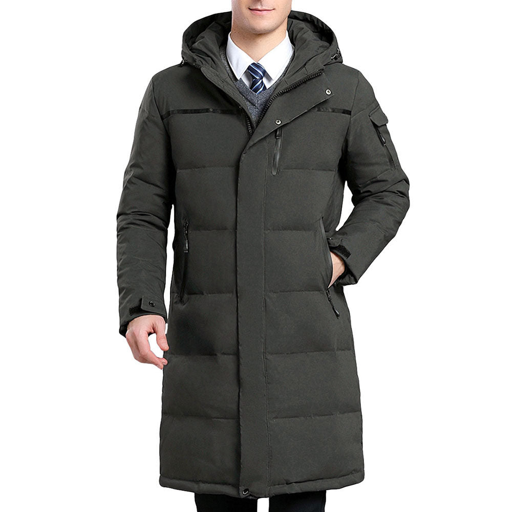 Youthup Mens Winter Puffer Jacket Thicken Warm Hooded Coat
