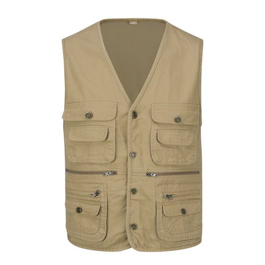 YOUTHUP Mens Outdoor Multi Pocket Utility Photography Hunting Fishing Vest