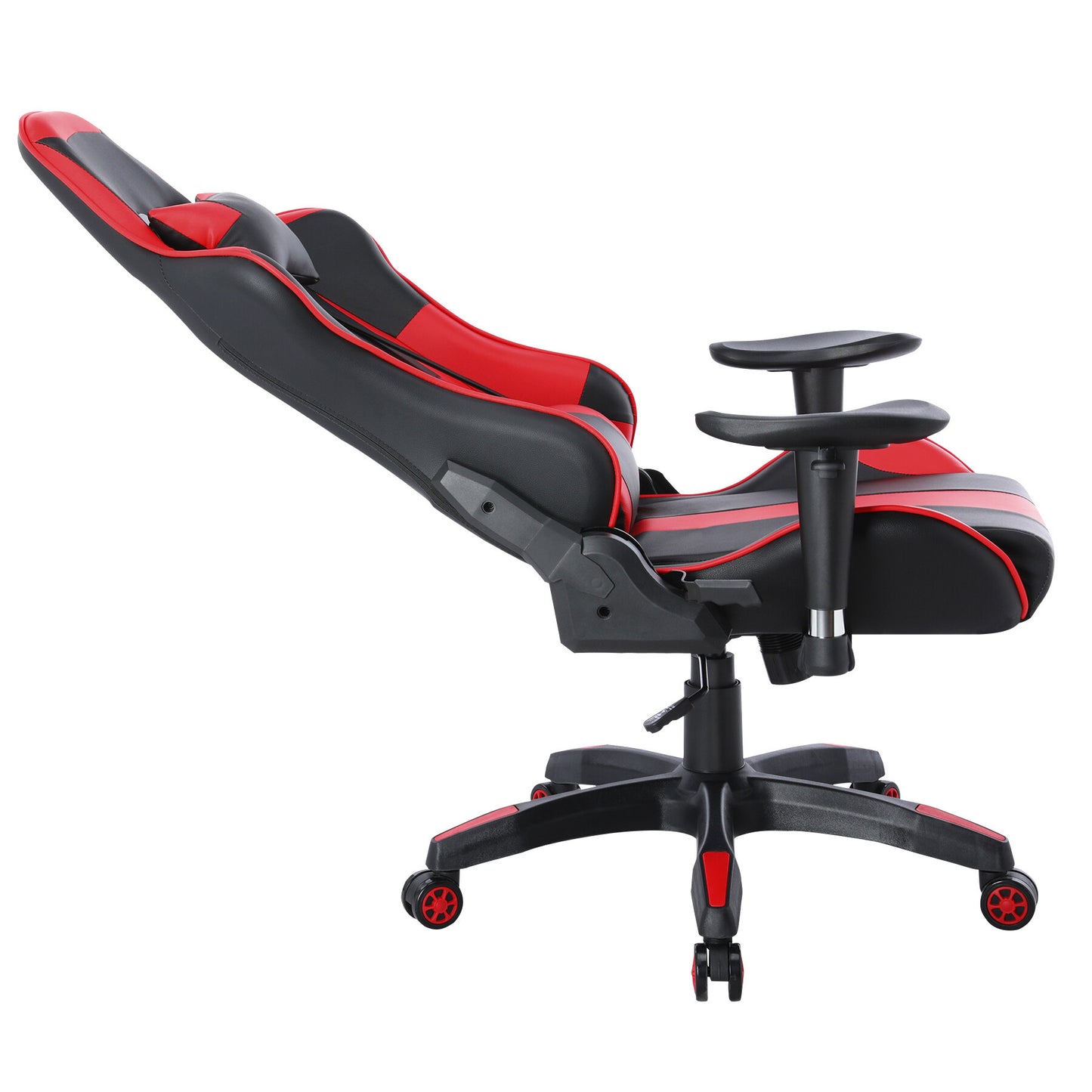 Cadeira Gamer HOMEMIYN (56x68x135 cm - Couro PU - vermelho)