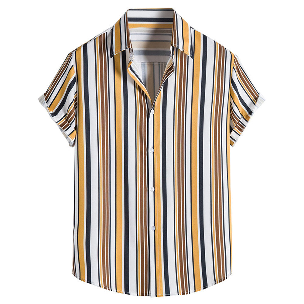 Youthup Mens Fashion Regular Fit Short Sleeve Shirt
