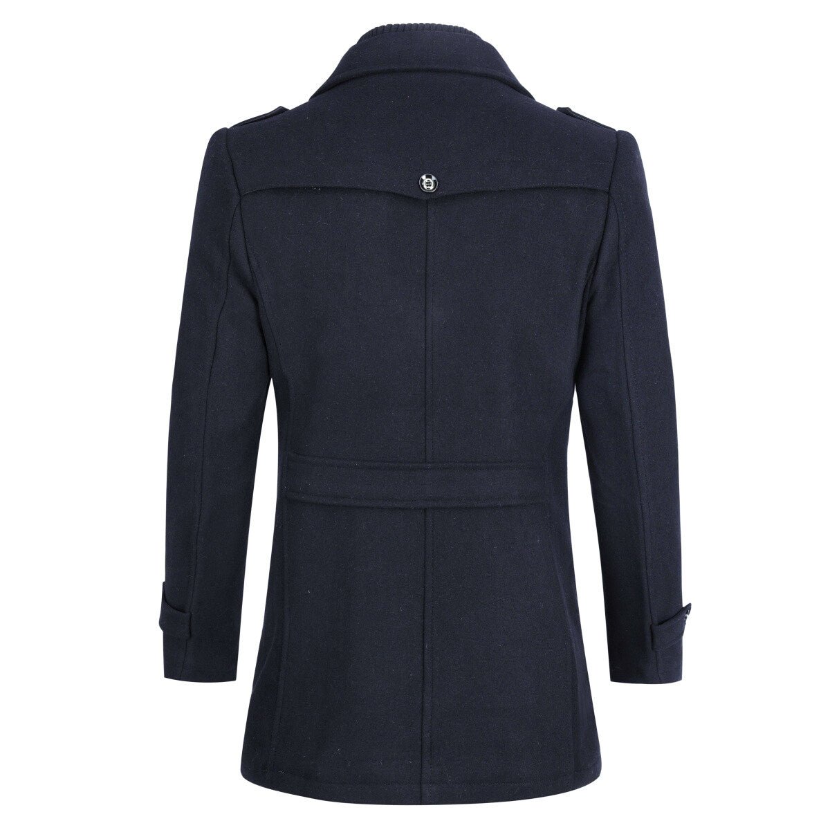 Youthup Mens Military Wool Coats Thin Fit Winter Trench Peacoat