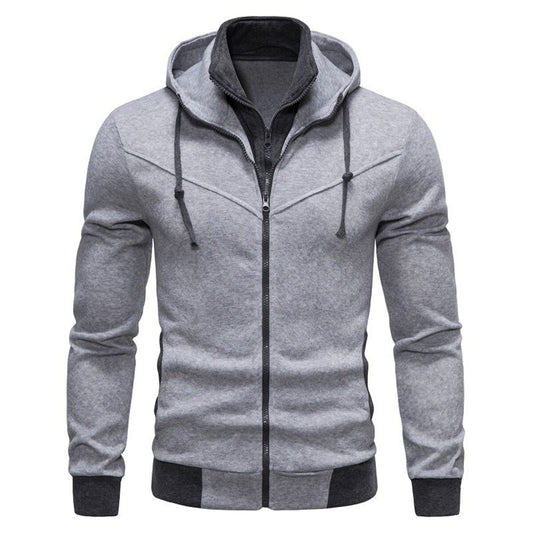 YOUTHUP Mens Zipper Hoodie Sports Casual Outing Slim Jacket