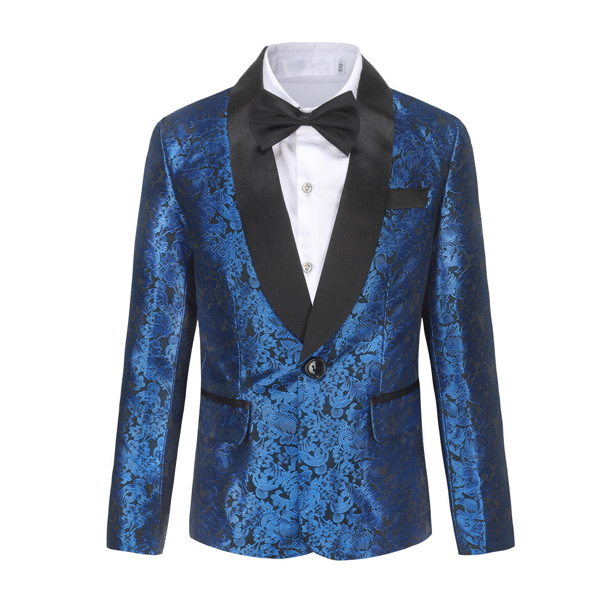 Youthup Boys Teen Suit 2Pcs Embroidery Printing Dress Formal Wedding Blazer and Pants
