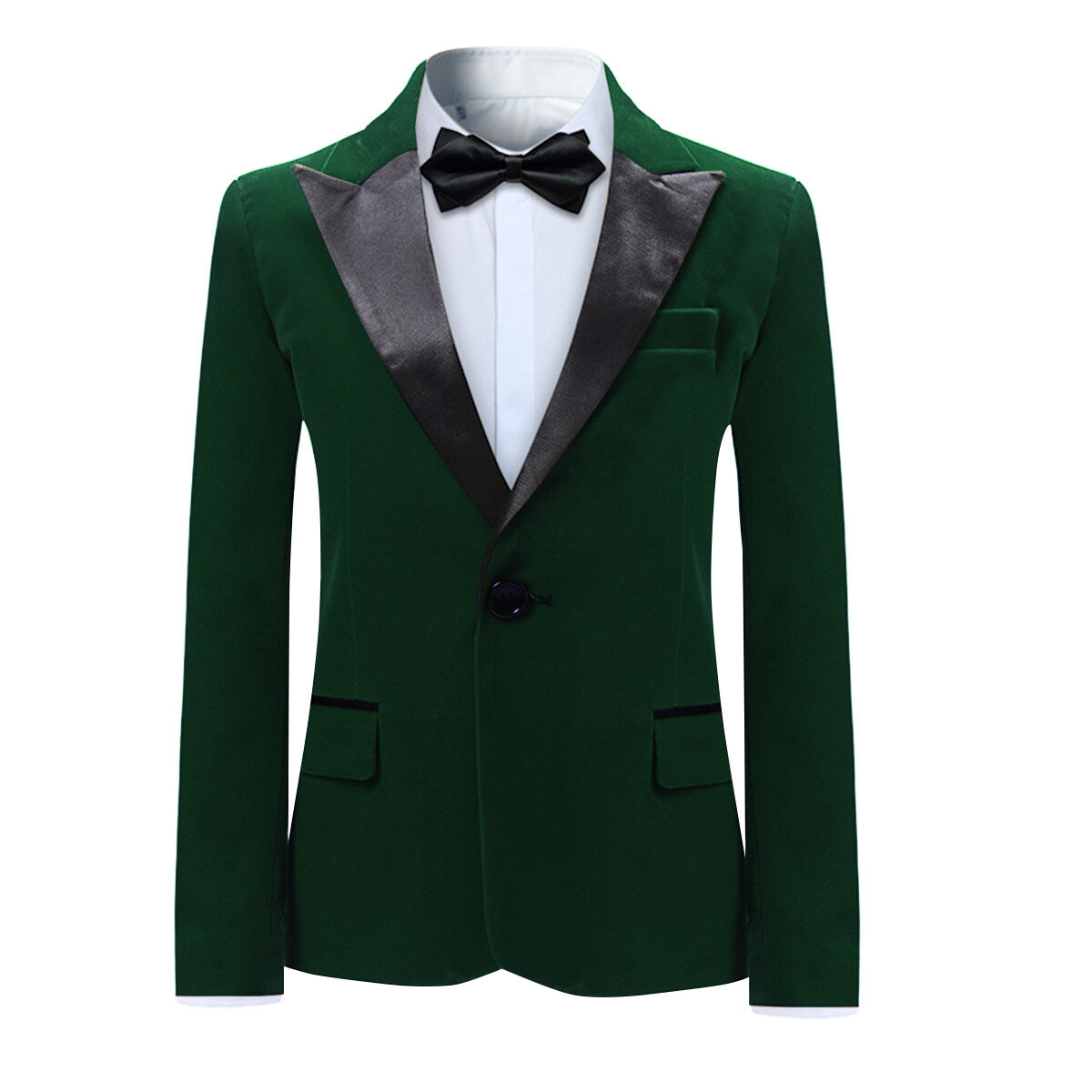 Youthup Boys 2Pce Dress Suit Velvet Slim Fit Blazer and Pants