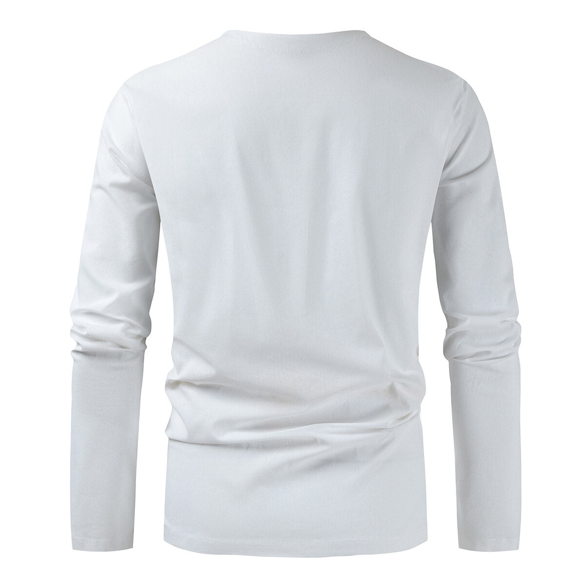 Youthup Mens Collarless Long Sleeve Shirt