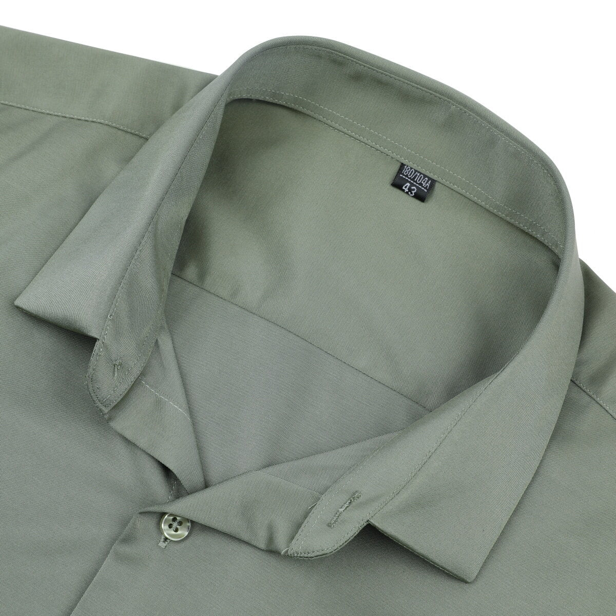 YOUTHUP Mens Business Solid Color Slim Fit Classic Suit Shirt