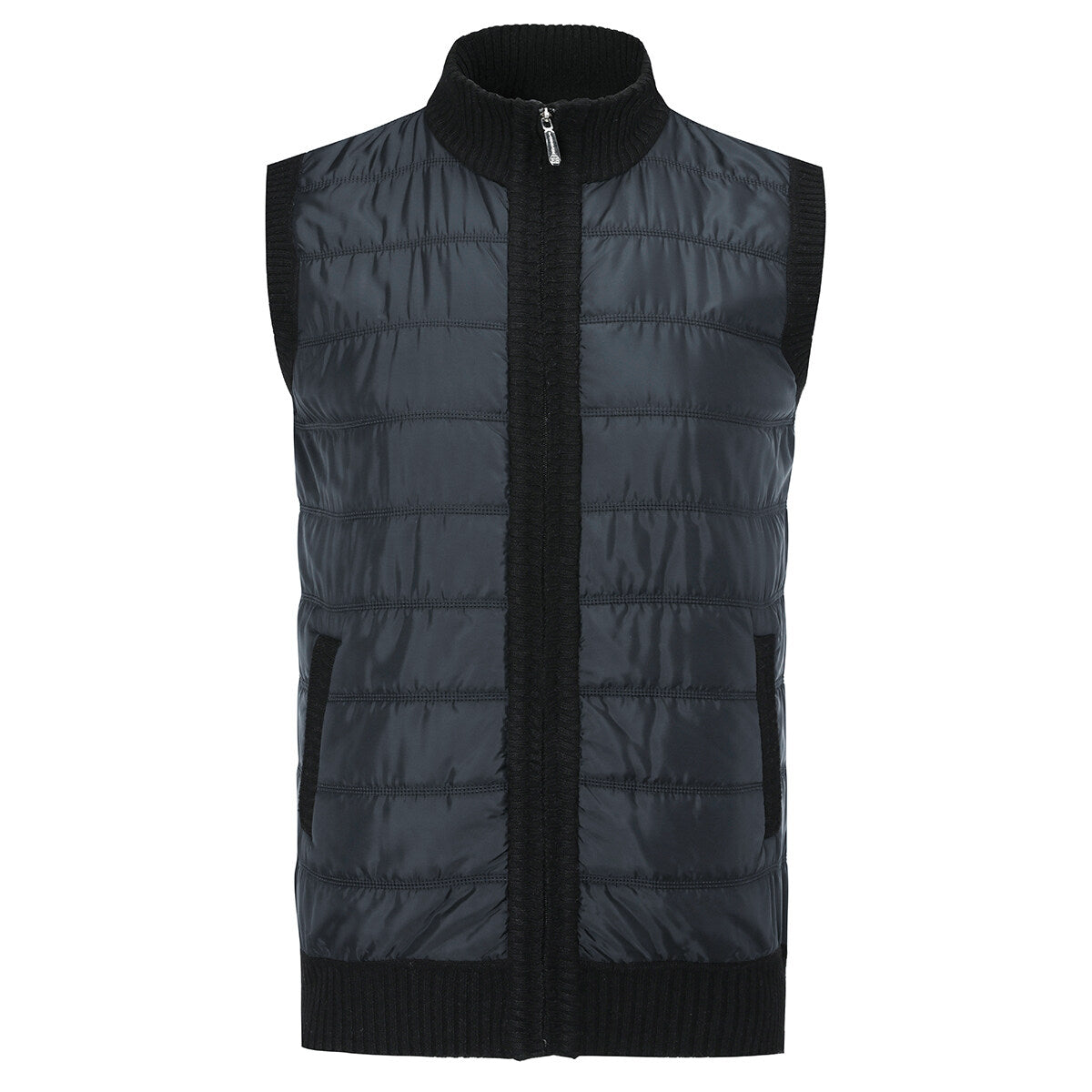 Youthup Mens Outdoor Sleeveless Jacket Fleece Leopard Lined Puffer Vest