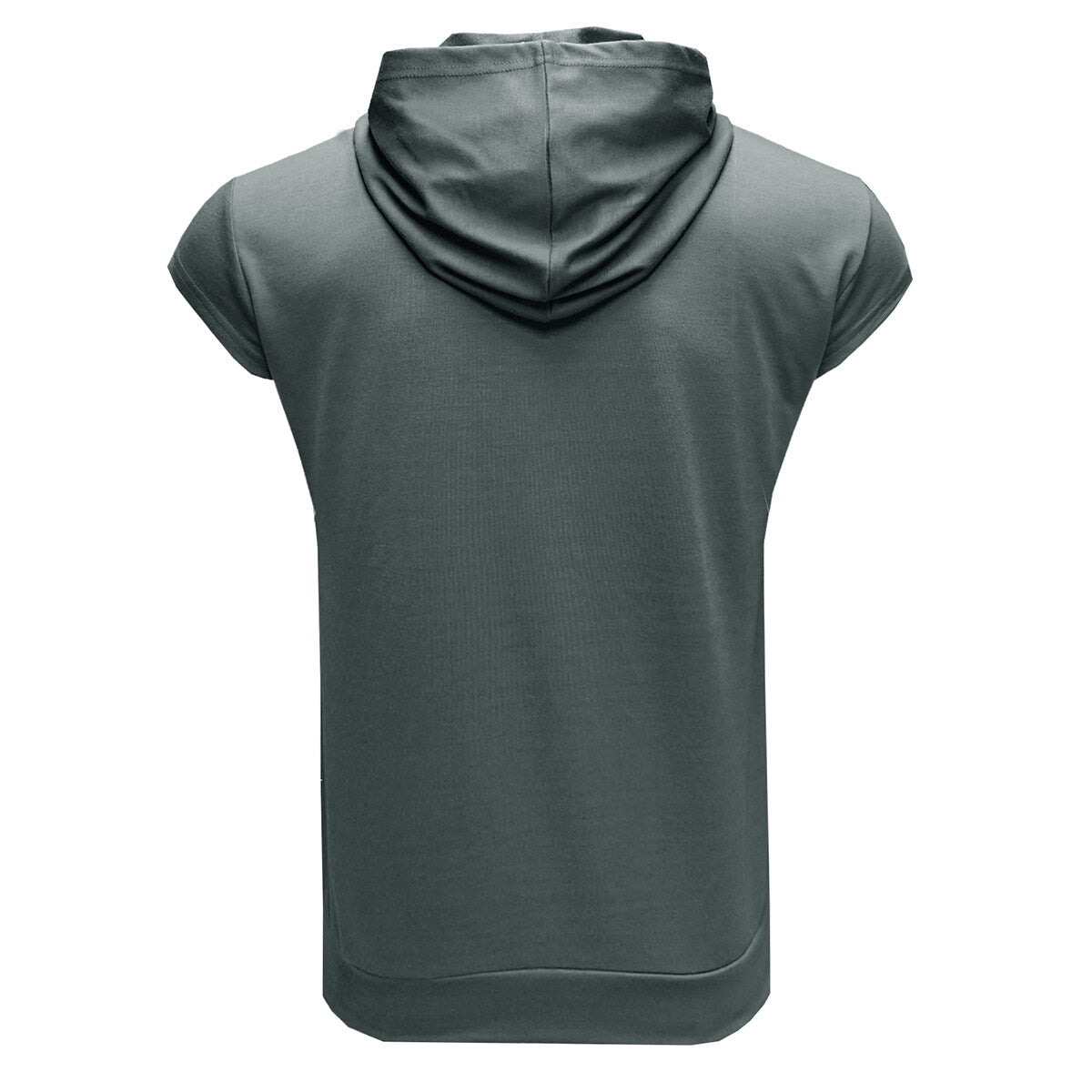Youthup Mens Slim Fit Hooded Short Sleeve Pullover T-shirt