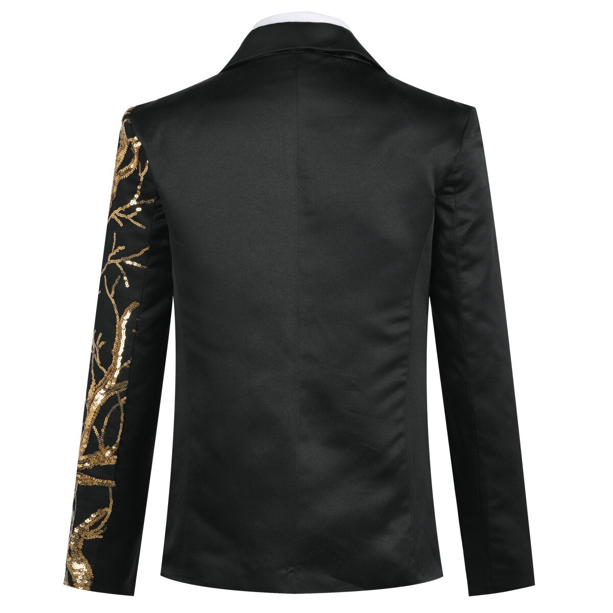Youthup Boys Shiny Branch Sequin Prom Wedding Suit Blazer
