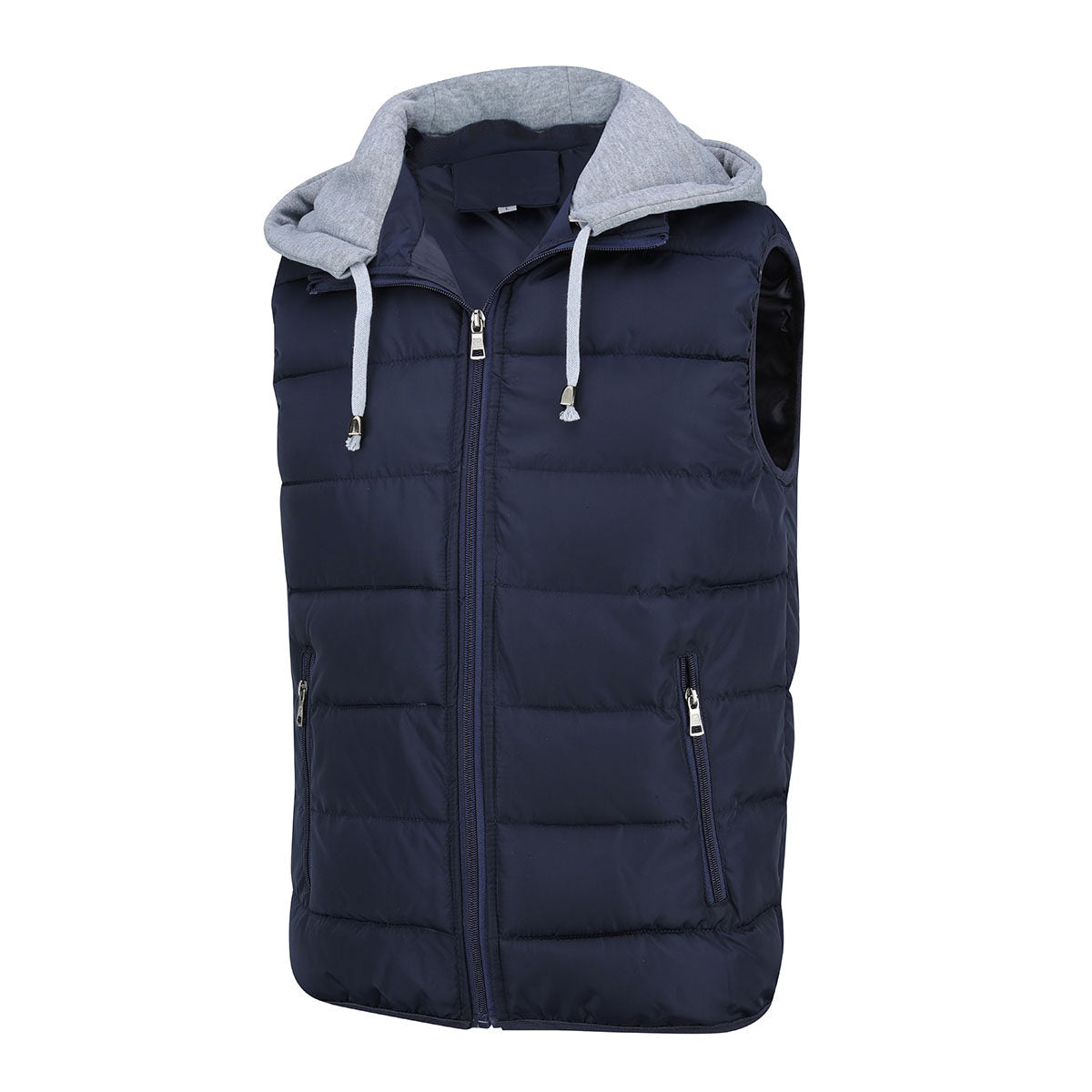 Youthup Mens Hooded Gilet Lightweight Sleeveless Jacket Outdoor Padded Puffer Vest