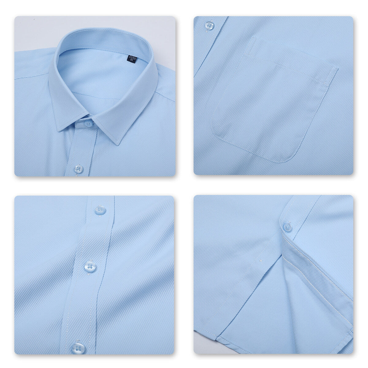 Youthup Mens Business Formal Suit Shirt