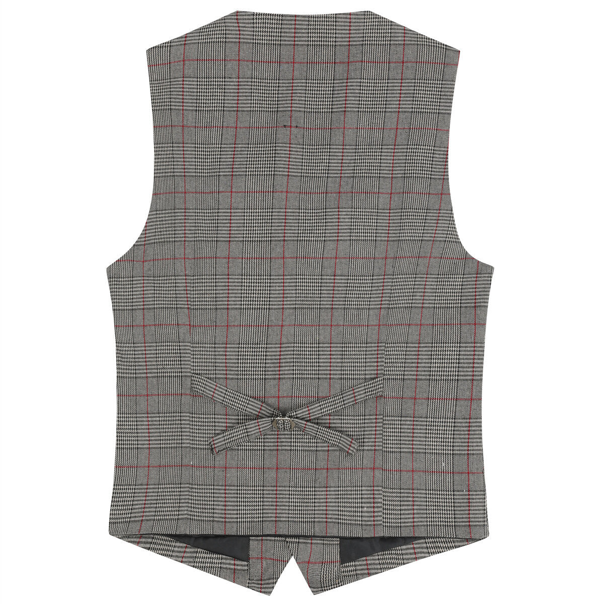 Youthup Mens Plaid Suit Vest Business Slim Fit Formal Dress Waistcoat