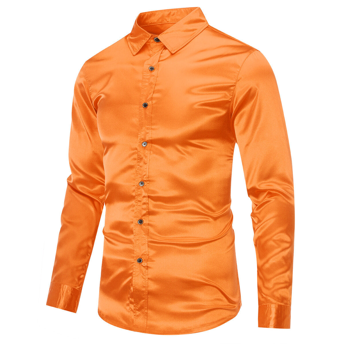 YOUTHUP Mens Fashion Casual Long Sleeve Lapel Shirt