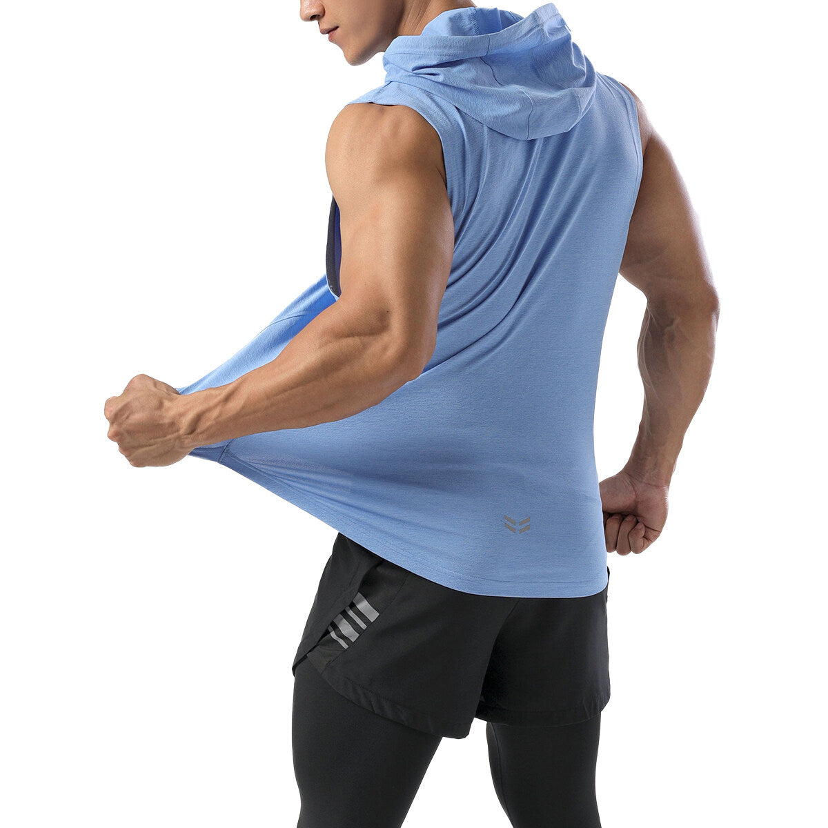 Youthup Mens Hooded Sleeveless Quick Dry Sports Vest
