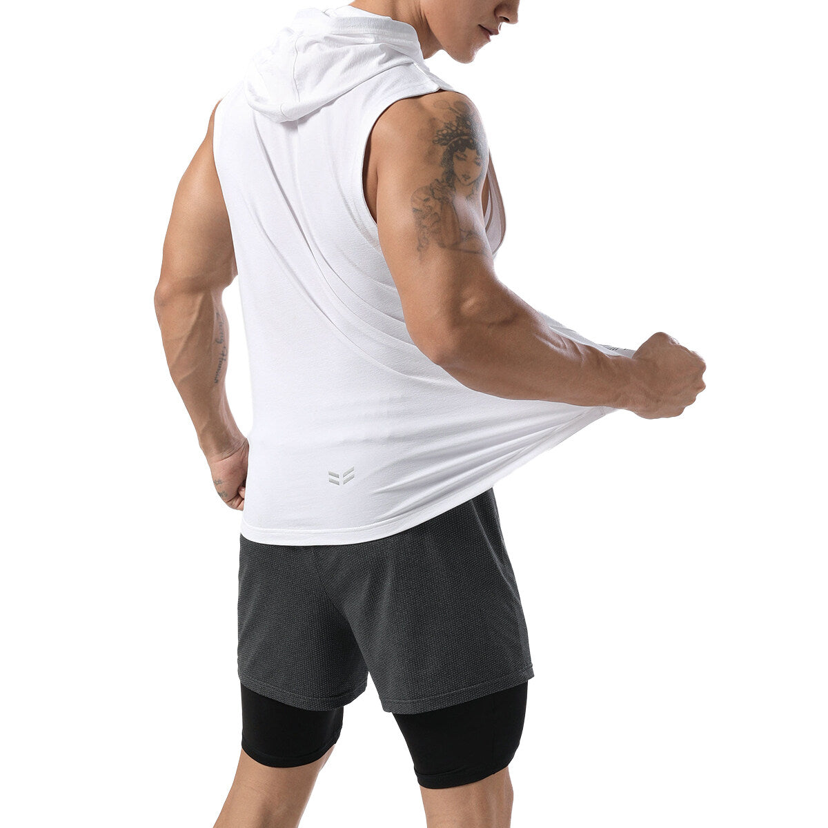 Youthup Mens Hooded Sleeveless Quick Dry Sports Vest