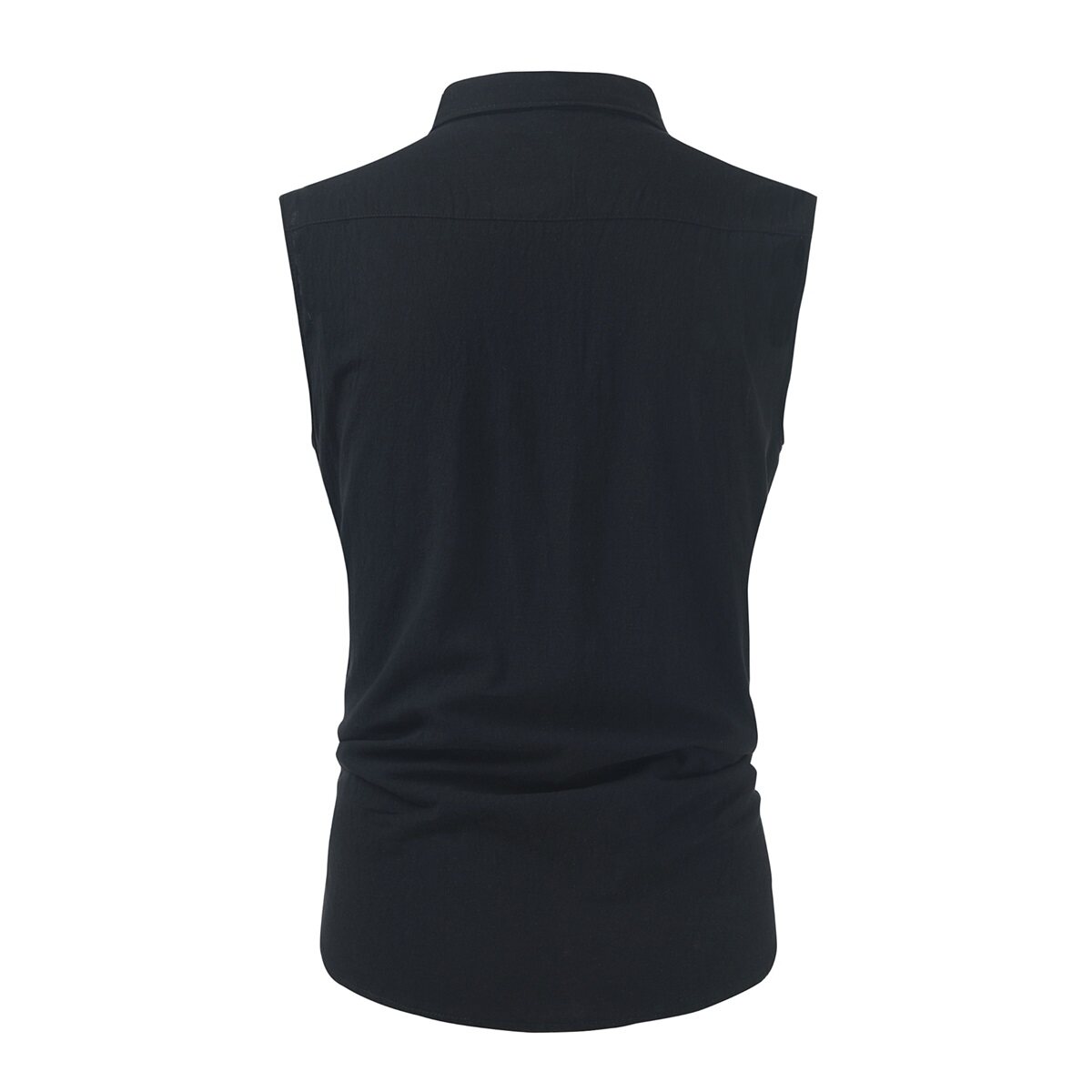 Youthup Mens Lightweight Cotton Linen Vest Sleeveless Shirt