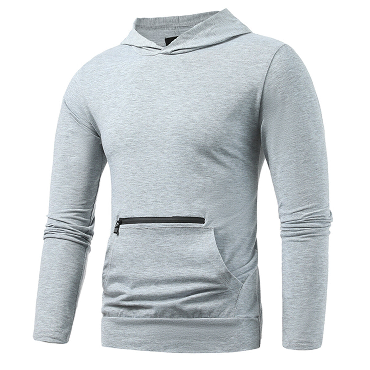 Youthup Mens Hooded Pocket Sweatshirt T-Shirt