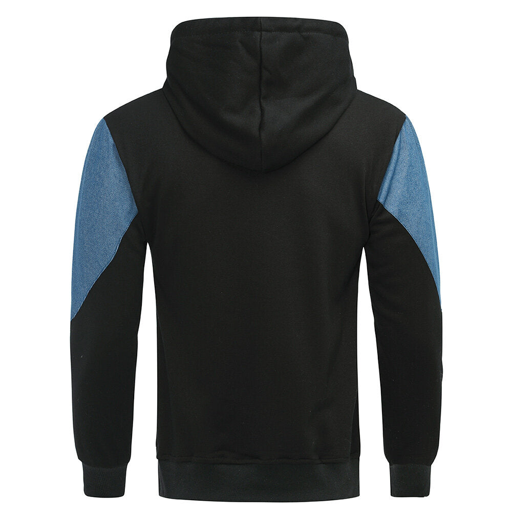 YOUTHUP Mens Youth College Student Sports Pullover Hooded Sweatshirt