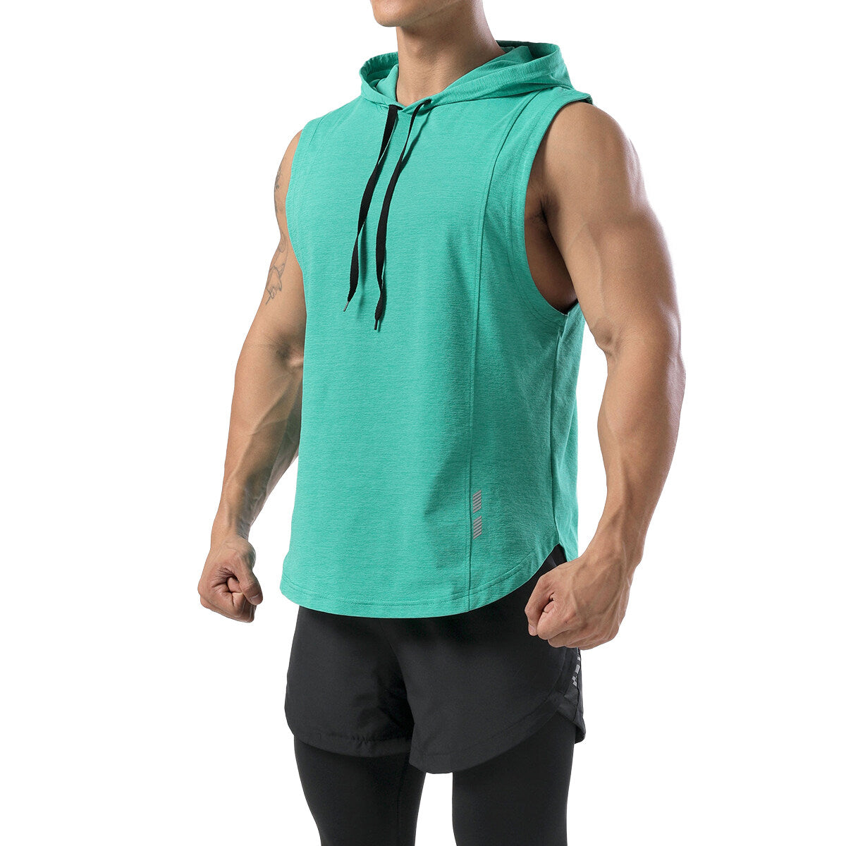 Youthup Mens Hooded Sleeveless Quick Dry Sports Vest